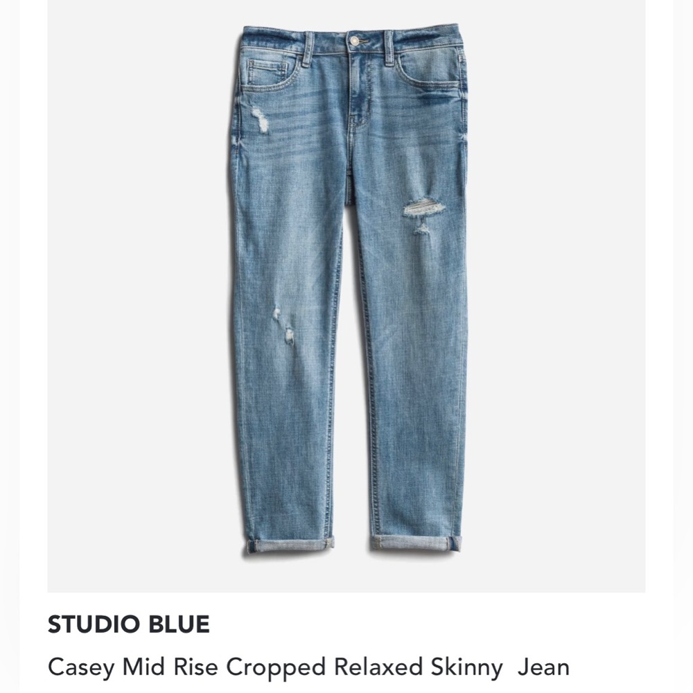 Casey Mid Rise Cropped Relaxed Skinny Jean by Studio Blue/stitchfix